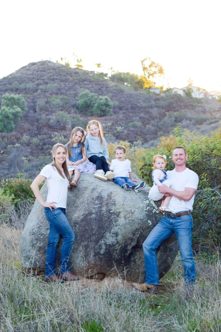 The Provencher family on the homestead — solid rock, Matthew 7:25