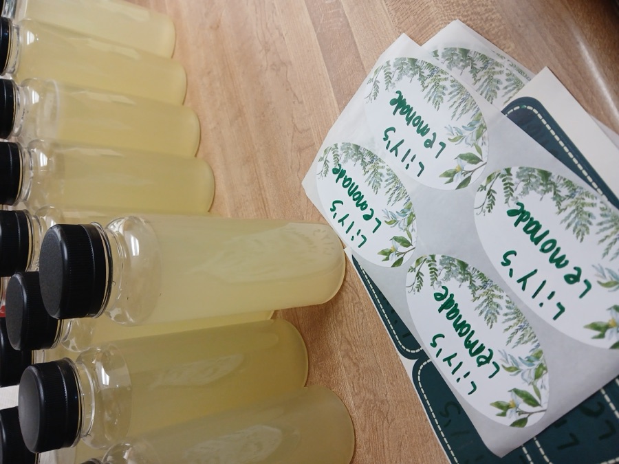 Bottled probiotic lemonade from Solid Rock Homestead 725